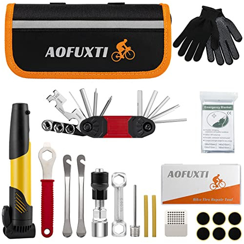 Bike Tire Repair Kit, Bike Tool Kit, Bike Multitool Kit...
