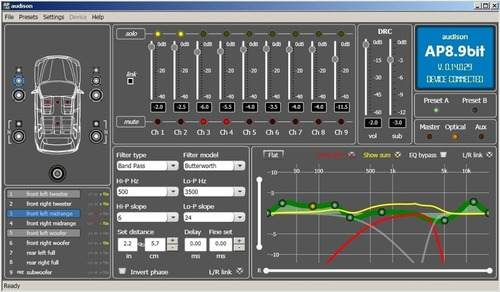 Imagem 2 de 2 de Processador E Amplificador 4 Canais Audison Ap 4.9 Bit