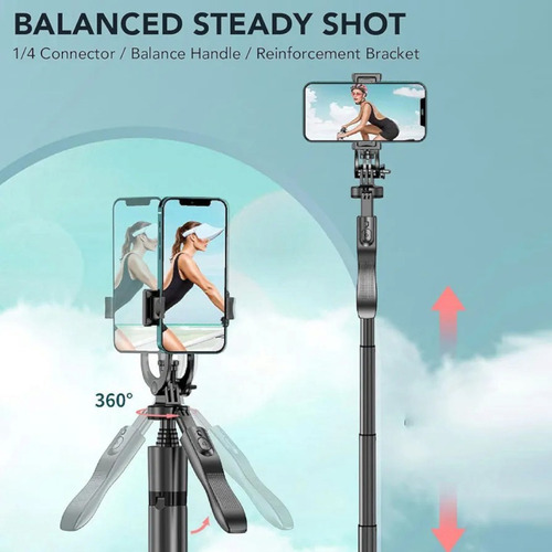 Palo Selfie Trípode Bastón Extensible Portátil