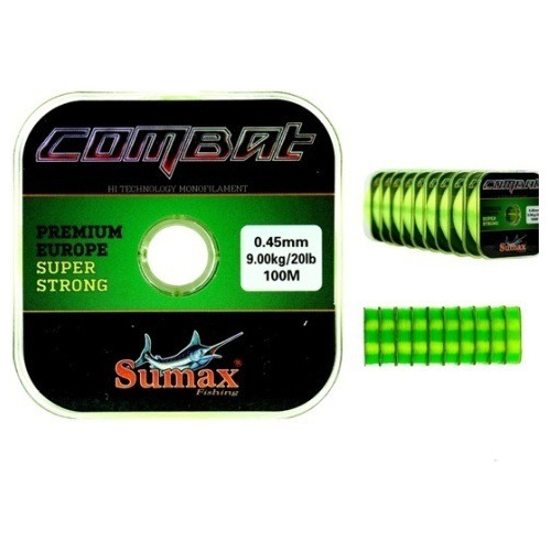 Bobina De Tanza Sumax Combat 0.23mm X100mts