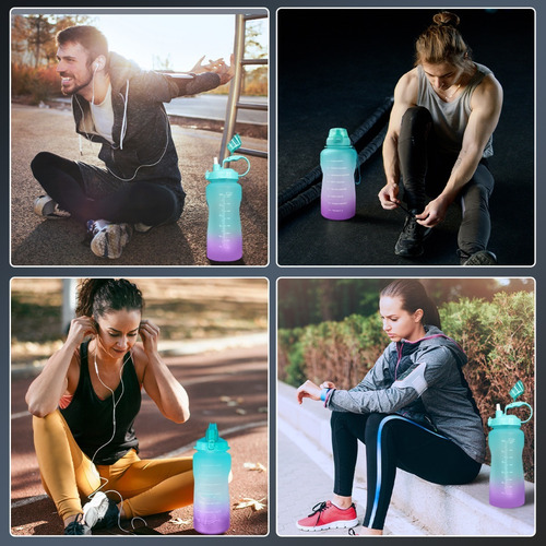 Imagen 7 de 7 de Botella Para Agua Deportiva Medio Galón Multicolor