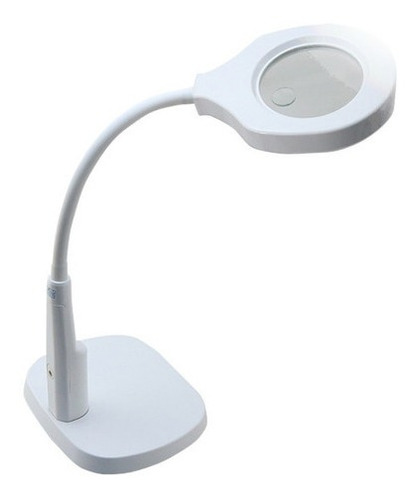 Lupa De Mesa Com Garra Bancada Table Magnifier Lamp Envio Já
