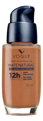 Base De Maquillaje Vogue Mate Natural 30ml Tono Canela