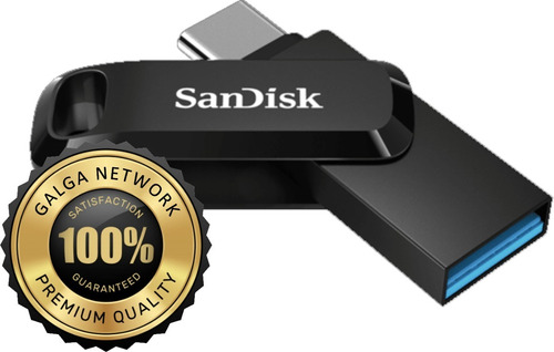 Pendrive Ultra Dual Drive Go 256gb 3.1 Gen 1 Sandisk Negro