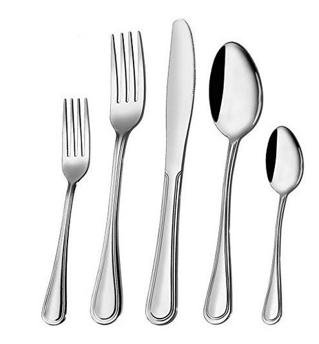 Silverware Set 20 Cubiertos Acero Inoxidable