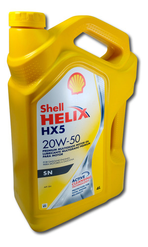 Aceite De Motor 20w50 Mineral Importado Shell