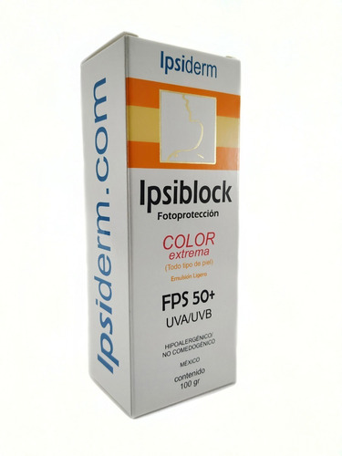 Ipsiblock Color Extrema Protector Solar Fps50+ Uva/uvb 100g 