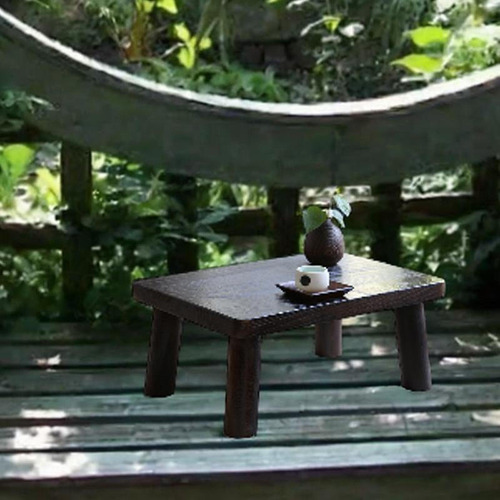 Taburete Japonés Mesa De Pie De Mesa Pequeña De Piso Para