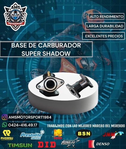Base De Carburador Super Shadow 
