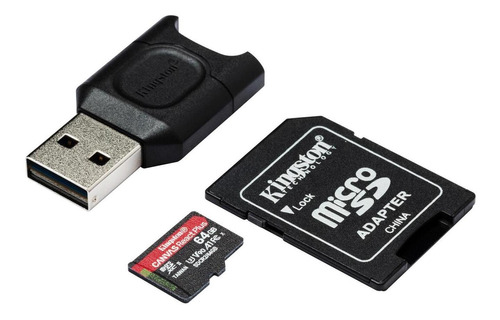 Kingston Micro Sd 64gb Canvas React Plus Sdxc Uhs-ii 300r/26