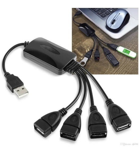 Multiplicador Pulpo Hub Multipuertos Usb 4 Puertos