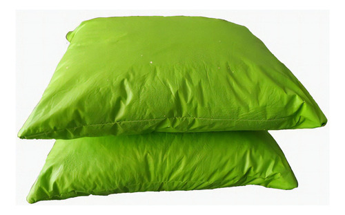 Almofadinha Cheia 40x30cm Confortável Resistente Cor Verde Desenho do tecido Liso