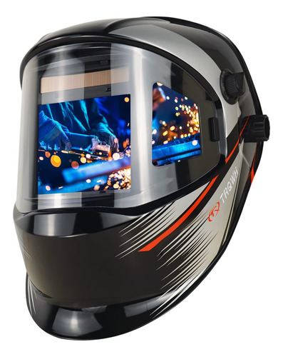 Trqwh Casco De Soldadura, Gran Visión, Color Real, Funciona