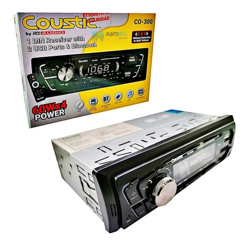 Autoestereo Medios Digitales 1 Din Coustic Co-300 Bt Usb Mp3