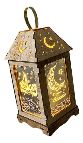 Eid Mubarak Ramadan Linterna Colgante, Adornos De Madera