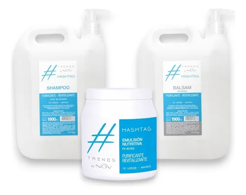 Kit Trends Hashtag Shampoo + Balsam + Nutrición