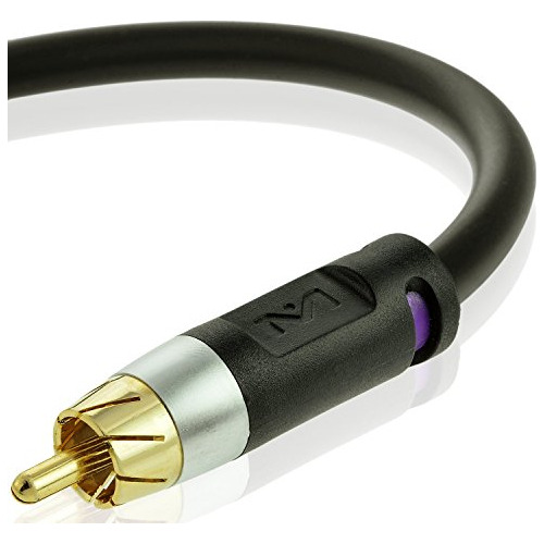 Cable De Subwoofer Serie Ultra De 35 Pies Doble Blindaj...