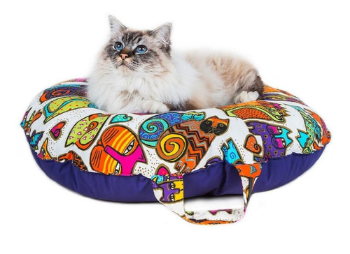 Imagen 5 de 7 de Almohadones Camas Moises Cucha Gatos Y Mascotas Estampados