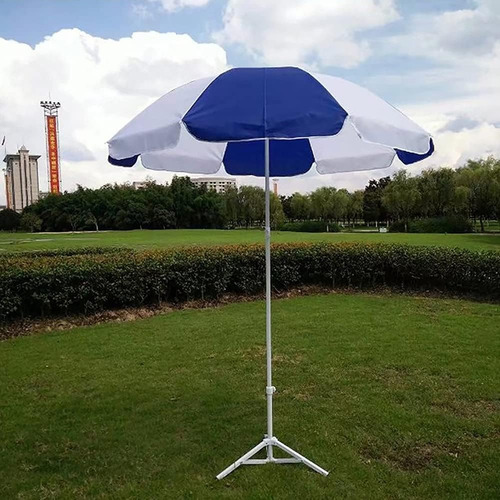 Base Soporte Plegable Para Sombrillas De Playa Aluminio 55cm Color Blanco