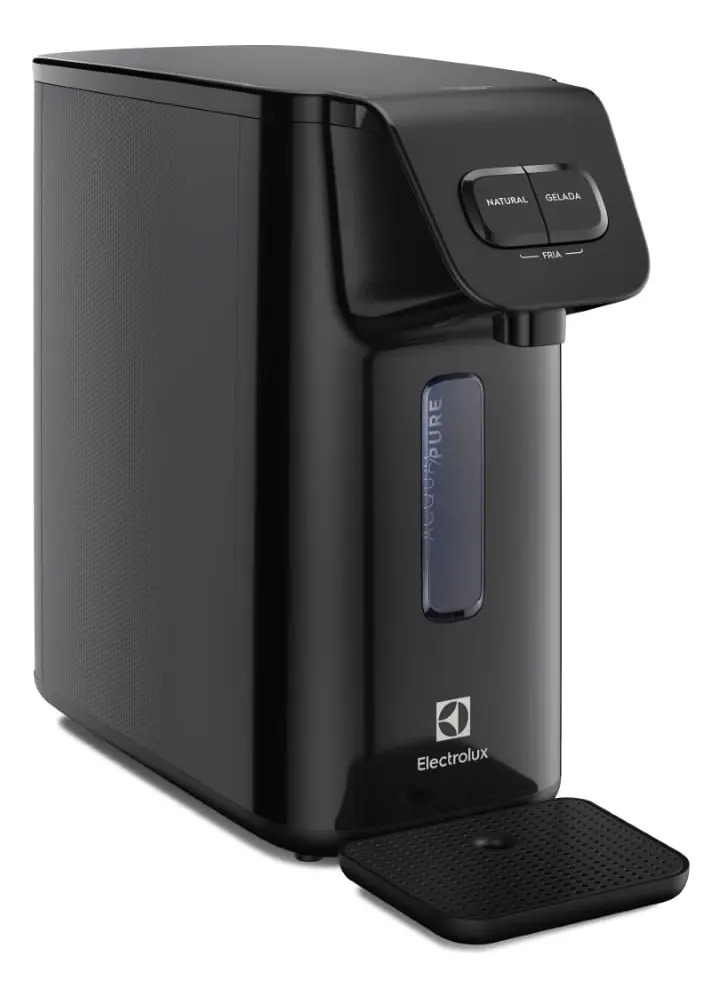 Purificador de Água Gelada Fria e Natural PE15P Electrolux Compacto Eletronico Placa Filtro refil 6 meses ou 3000l Bivolt - preto