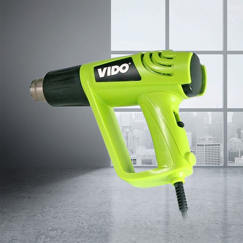 Pistola De Calor 2000w Vido Profesional Con Accesorios