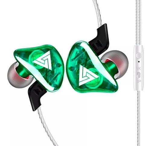 Imagen 4 de 4 de Qkz Ck5 Con Micro + Estuche Audifonos Envio Full Verde