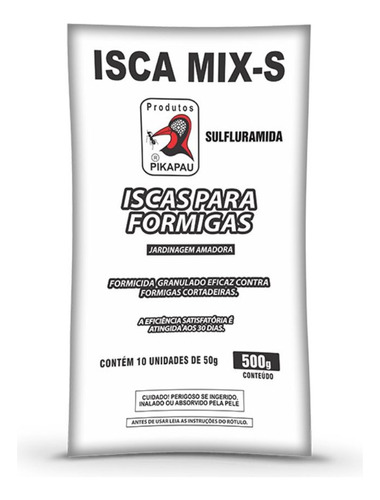 Kit 5 Un Formicida Isca Mix Para Formiga Pikapau 500g 