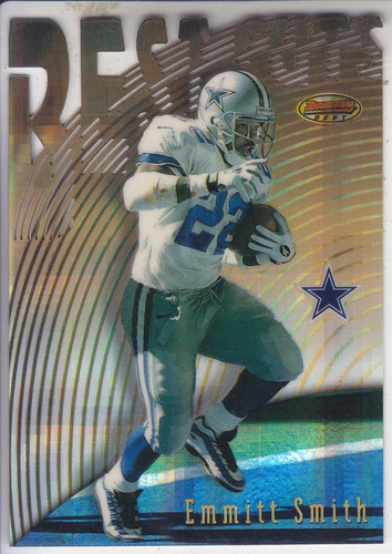 1997 Bowman's Best Cuts Atomic Refractor Emmitt Smith Rb Cow