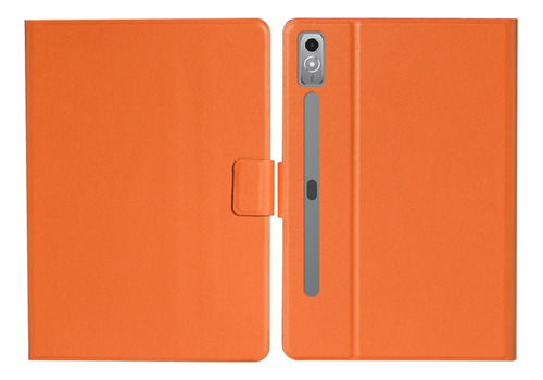 Funda De Piel Pura Naranja Para Lenovo Tab P12 203/tb370fu