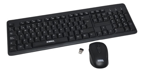 Combo Mouse Y Teclado Inalambrico 2.4g Receptor Usb Pilas