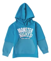 Comprar Buzo Canguro Nene Niños Grisino Algodón Estampado
