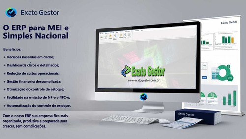 Projeto Erp Exato Gestor + Código Fonte + Site + Manual