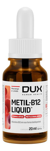 Vitamina B12 Sabor Morango E Limao Gts 20ml - Dux