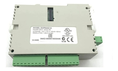 Modulo 4 Entradas Analogicas Plc Delta 20ma 10v Dvp04ad-s