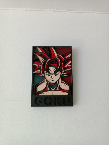 Cuadro Decorativo Multicapas Goku