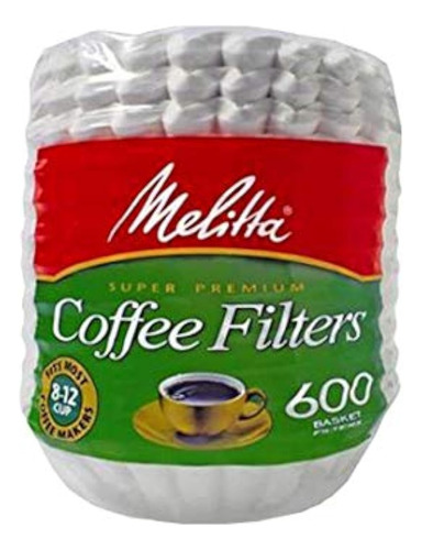 Filtros De Cafe Melitta 600, Canasta, Paquete De 600, 8-12
