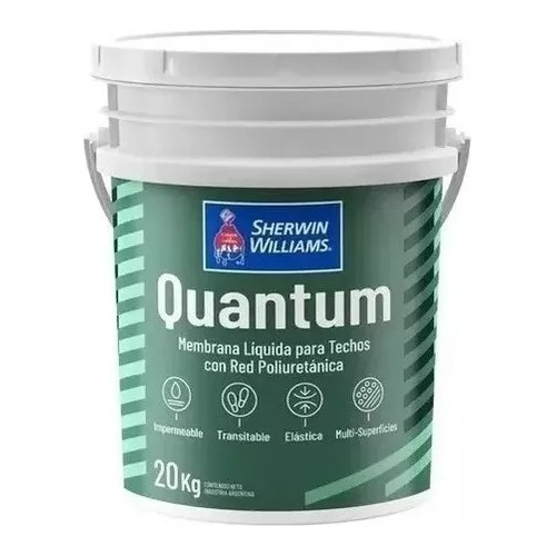 Membrana Liquida Quantum Poliuretano  20kg  Verde Cemento
