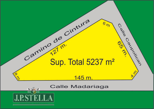 Fracción Industrial/comercial 5237 M² Frente A 3 Calles - Villa Luzuriaga