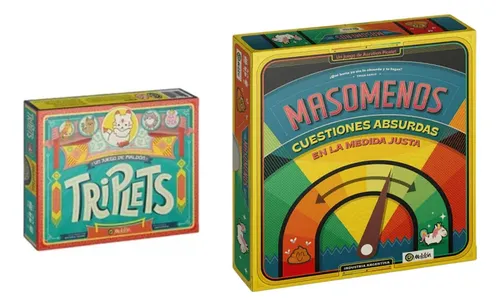Combo Juego De Mesa Triplets + Masomenos De Maldon M4e