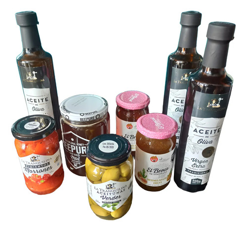 Pack Gourmet Regional - Miel, Mermeladas, Aceite Y Aceitunas