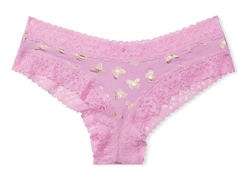 Calzon Victoria Secret Rosado Mariposa M