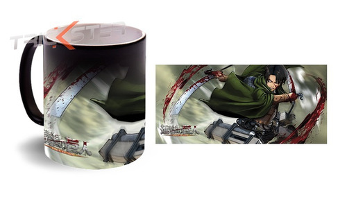 Levi Taza Magica Shingeki No Kyojin Aot Personalizada