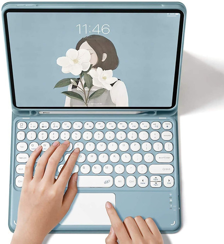 Imagen 7 de 9 de Funda Con Teclado Para Ratón Samsung Galaxy Tab A8 10.5 Ñ