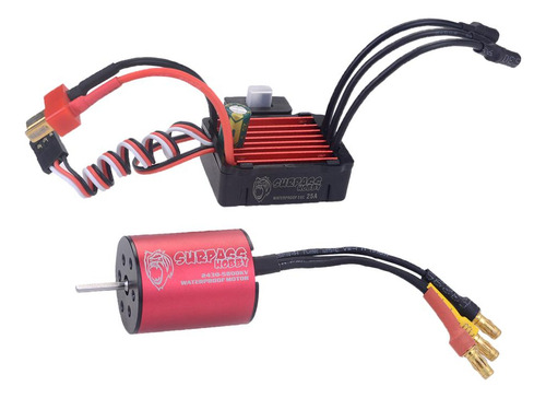 Motor Sin Escobillas Impermeable 5800kv 25a Esc Para 1/16,