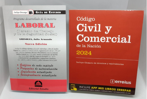Pack Codigo Civil De La Nacion Y Guia De Estudio De Laboral