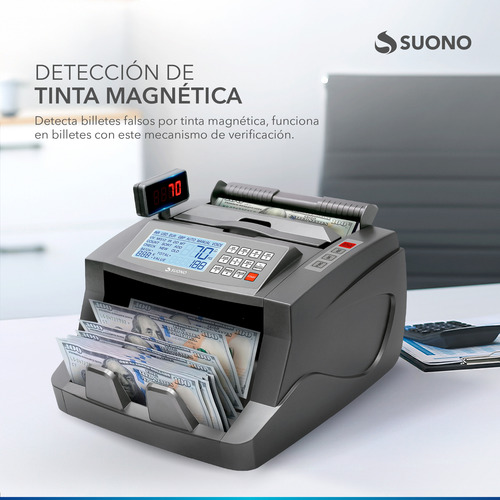 Máquina Contadora De Billetes Suono Snof-0002 Visor Externo