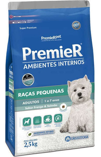 Raçao Premier Amb. Internos Cães Adultos 2,5kg