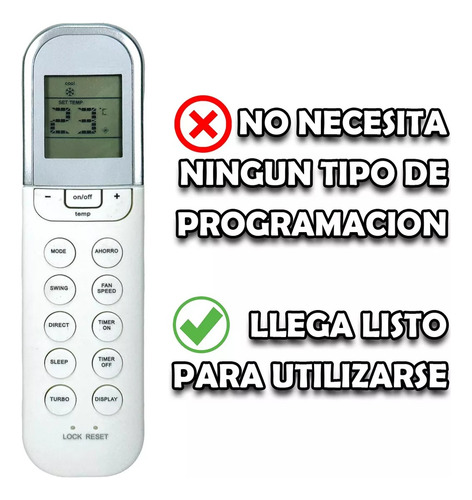 Control Remoto Para Mirage Ac X2 X Max Life Rg36b4/ Mayoreo!