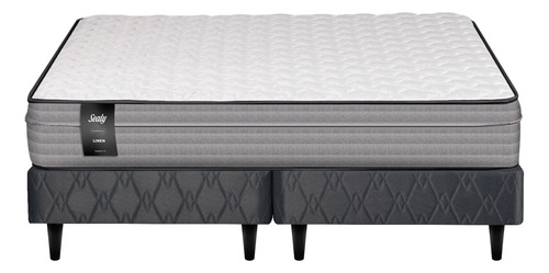 Sommier Y Colchón King (200x200) Sealy Linen Somun