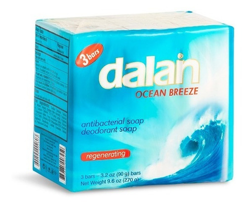 Imagen 2 de 3 de Dalan Jabón Barra Ocean Breeze 3-pack 90gr 24 Paqxbulto